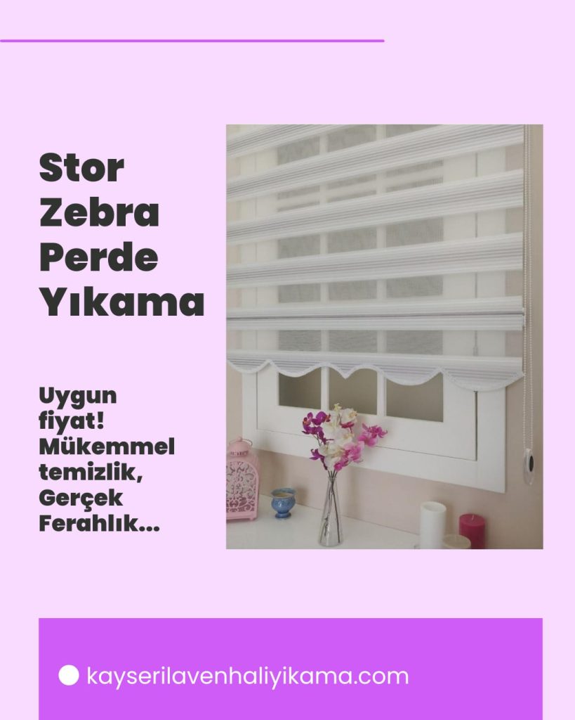 stor zebra perde